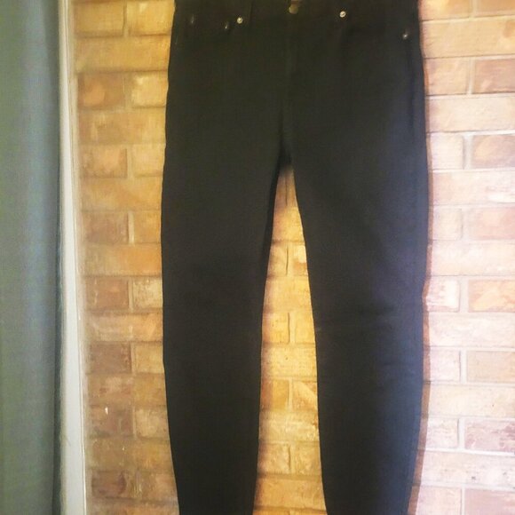 Banana Republic Women's Black Women's Mid Rise Skinny Fit Jeans - Size 31/12 - Picture 4 of 10